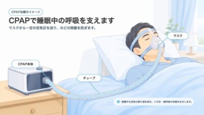 いびき・日中の強い眠気が気になる方へ ― 睡眠時無呼吸症候群かもしれませんのアイキャッチ画像